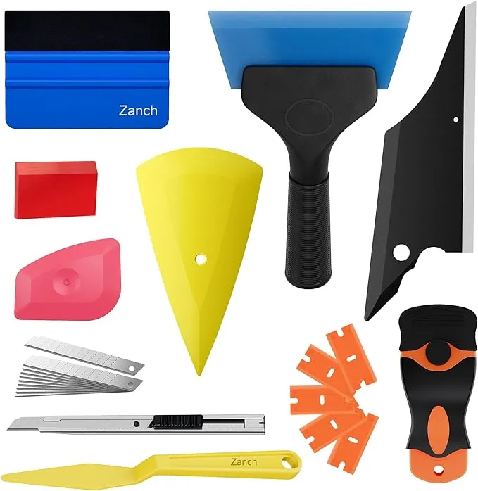 Zanch tint kit with multiple squeegee options 